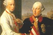 Portrait of Emperor Joseph II (right) and his younger brother Grand Duke Leopold of Tuscany (left), who would later become Holy Roman Emperor as Leopo Pompeo Batoni